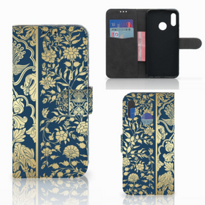 Honor 10 Lite Hoesje Beige Flowers