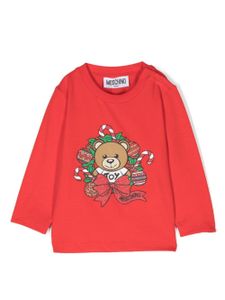 Moschino Kids sweat à imprimé Leo - Rouge