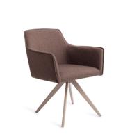 Jesper Home Draaibare Eetkamerstoel 'Hofu' Turn Beige, kleur Potters Clay