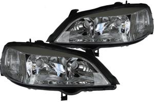 Koplampen set passend voor Opel Astra G Chroom 205488082205487082