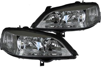 Koplampen set passend voor Opel Astra G Chroom 205488082205487082