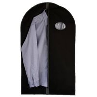Beschermhoes voor kleding zwart 100 cm - Kledinghoezen - thumbnail
