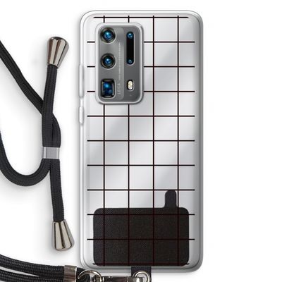 Rooster: Huawei P40 Pro Plus Transparant Hoesje met koord