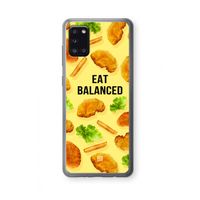 Eat Balanced: Samsung Galaxy A31 Transparant Hoesje