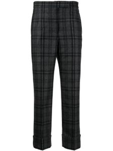Thom Browne pantalon court à carreaux - Gris