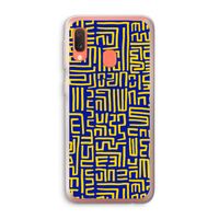 Majorelle Blue Print: Samsung Galaxy A20e Transparant Hoesje