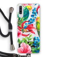 Papegaaien: Samsung Galaxy A70 Transparant Hoesje met koord