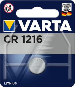 Varta Lithium Knoopcel Batterij CR1216 | 3 V | 27 mAh | 1 stuks - 6216101401 6216101401