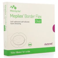 Mepilex Border Flex Oval Verb 7,8x10cm 5 583500