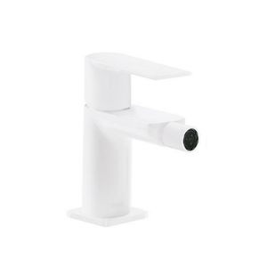 Bidetmengkraan Tres Loft Colors 1-Hendel Bidet Uitloop Recht 8 cm Rond Mat Wit