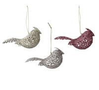 Ornament plc vogel l4b11h4 cm a3 Decoris - Decoris