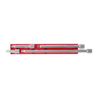 Milwaukee 1/2” verlengstukken voor dopsleutels | 4-delig | 1/2" 76 mm, 127 mm, 254 mm, 381 mm - 4932480639