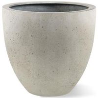 Grigio plantenbak Egg Pot L antiek wit betonlook - thumbnail