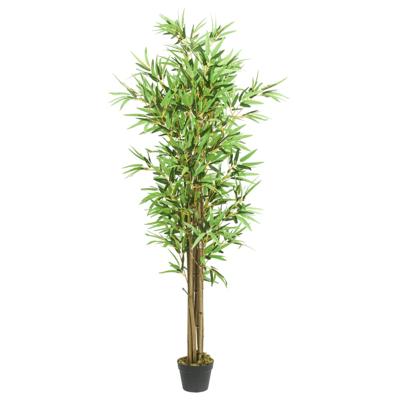 VidaXL Kunstplant bamboe 1288 bladeren 180 cm groen