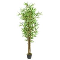 VidaXL Kunstplant bamboe 1288 bladeren 180 cm groen