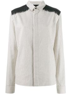 Haider Ackermann chemise rayée - Blanc