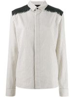 Haider Ackermann chemise rayée - Blanc