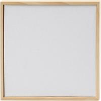 Canvas paneel met lijst, afm 15,8x15,8 cm, 280 gr, wit, 1 stuk