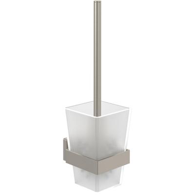 Villeroy & Boch Elements - Striking Toiletborstelgarnituur - 94 x 118 x 340 mm - Matt Brushed Nickel (RVS) TVA15201700064