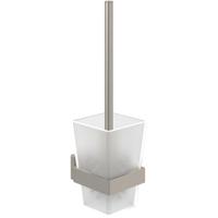 Villeroy & Boch Elements - Striking Toiletborstelgarnituur - 94 x 118 x 340 mm - Matt Brushed Nickel (RVS) TVA15201700064