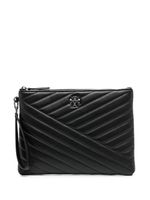 Tory Burch pochette Kira matelassée à chevrons - Noir Tory Burch pochette Kira matelassée à chevrons - Noir