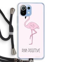 Pink positive: Xiaomi Mi 11 Lite Transparant Hoesje met koord