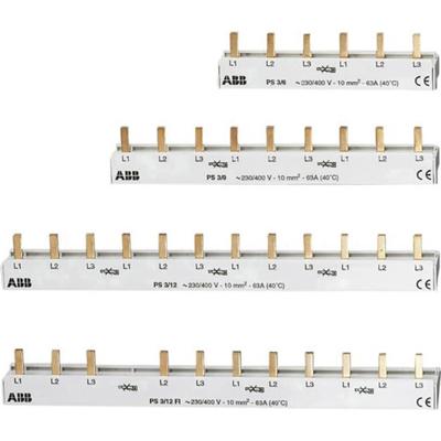 ABB 2CDL231001R1009 Faserail Aantal rijen 3 Meerdere kleuren 3-polig 10 mm² 1 stuk(s)
