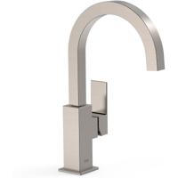 Wastafelkraan Tres Cuadro | Opbouw | Draaibare uitloop | Mengkraan | Hoog model | 1-hendel | Vierkant | RVS look