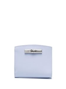 Longchamp portefeuille Roseau en cuir - Bleu