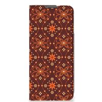 OnePlus Nord CE 2 5G Hoesje met Magneet Batik Brown - thumbnail