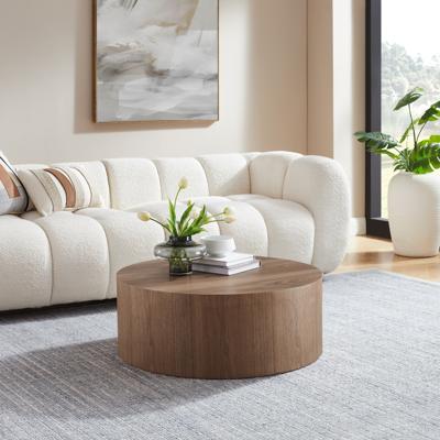 Artistiq Ronde Salontafel 'Beaux' 80cm, kleur Walnoot