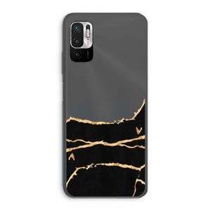 Gouden marmer: Xiaomi Redmi Note 10 5G Transparant Hoesje