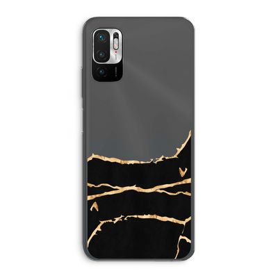 Gouden marmer: Xiaomi Redmi Note 10 5G Transparant Hoesje