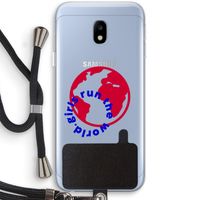 Run The World: Samsung Galaxy J3 (2017) Transparant Hoesje met koord
