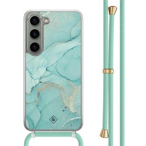 Samsung Galaxy S23 hoesje met mint koord - Touch of mint