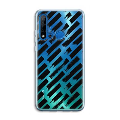 Zwarte vegen: Huawei P20 Lite (2019) Transparant Hoesje