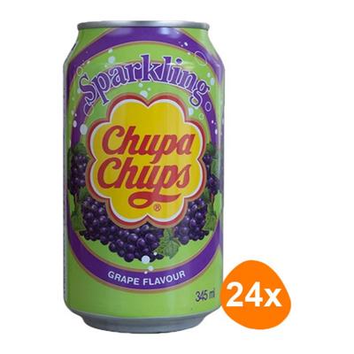 Chupa Chups - Sparkling Grape Frisdrank - 24x 345ml