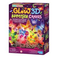 Dam 4m 3d canvas vlinders schilderen glow in the dark