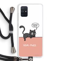 GSM poes: Samsung Galaxy A71 Transparant Hoesje met koord