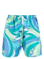 Moschino short à motif abstrait - Vert - thumbnail