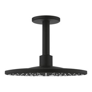 Grohe Rainshower hoofddouche 2 standen met plafondarm phantom black - zwart mat