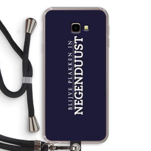 Blijve plakken in Negenduust: Samsung Galaxy J4 Plus Transparant Hoesje met koord