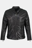 bikerjack, grote maten, , heren, zwart, maat: xxl, leer/katoen, jp1880