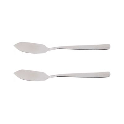 Alpina Bestek Vismes - Chroom - 21,5 cm - 2 Stuks Alpina Bestek Vismes - Chroom - 21,5 cm - 2 Stuks