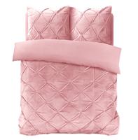 Sleeptime Velvet Pintuck Roze 140 x 200/220 cm