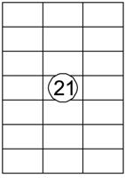 Etiket Quantore 70x42.3mm 2100 stuks