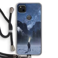 Wanderlust: Pixel 4a Transparant Hoesje met koord