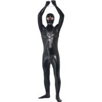 SM verkleedkostuum - zwart - leder look - Fetisj pak - bodysuit voor heren - foute party