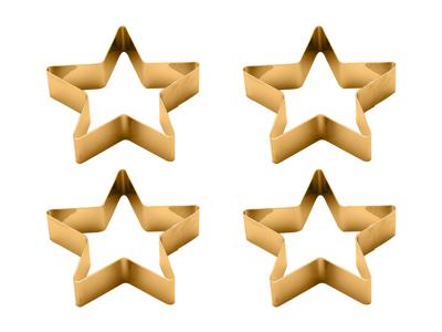 ECHTWERK Tafel accessoires (servetringen van ed, Goud, 4-delig)