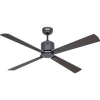 CasaFan ECO NEO III 132 BG-WN/SI WiFi Flügel Wenge/silber Plafondventilator 27 W (Ø x h) 132 cm x 360 mm Basaltgrijs Met afstandsbediening, Timer, Met